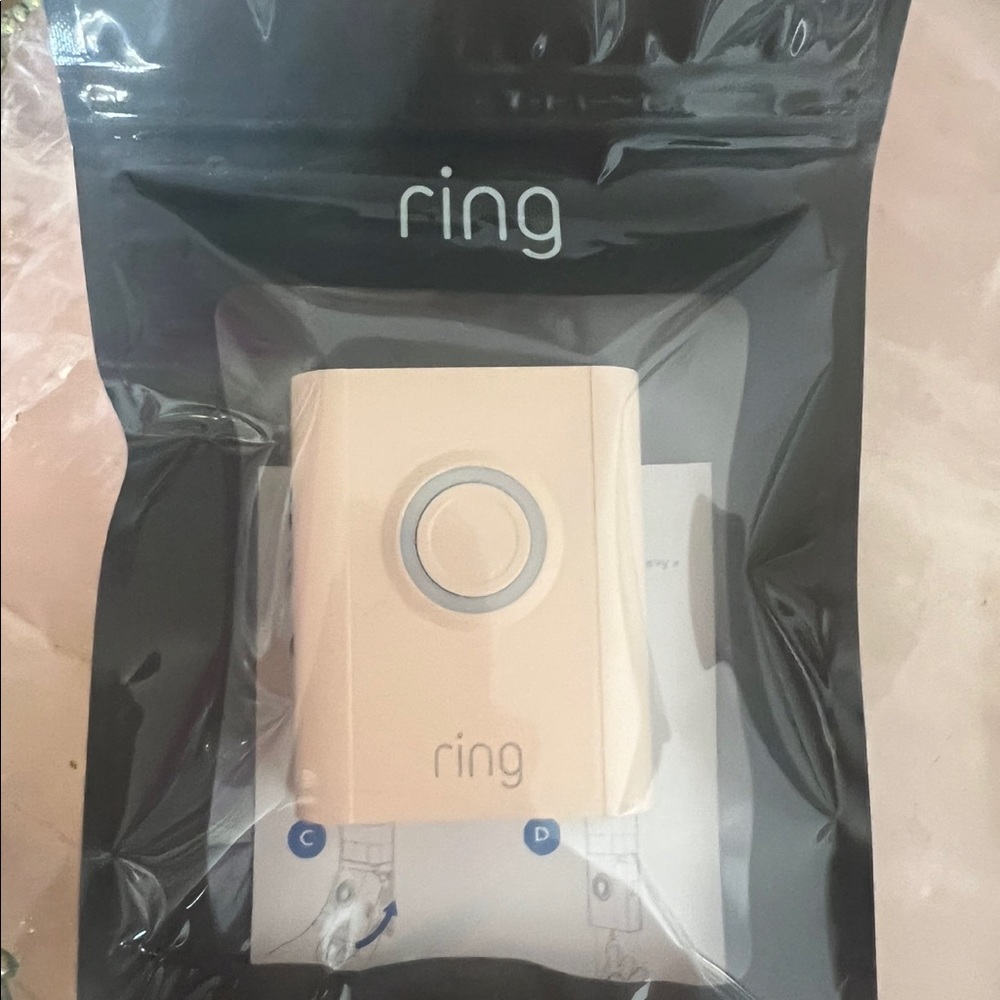 Video Ring doorbell 3, 3+ and 4 interchangeable Faceplate. Cotton Blush color